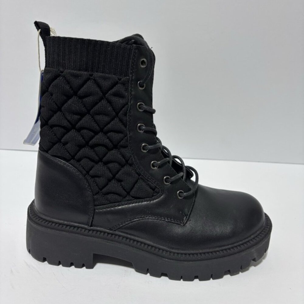 White Mountain Women’s Shayne, Black Lace-Up Boots, Size 7 M